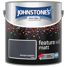 Johnstone's Wall & Ceiling Midnight Sapphire Matt Paint - 2.5L