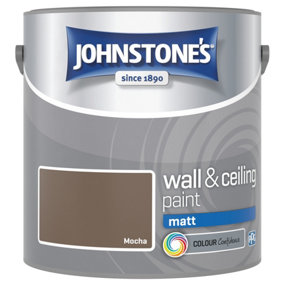 Johnstone's Wall & Ceiling Mocha Matt Paint - 2.5L