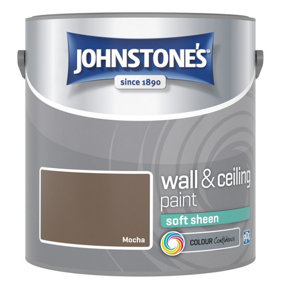 Johnstone's Wall & Ceiling Mocha Soft Sheen Paint - 2.5L
