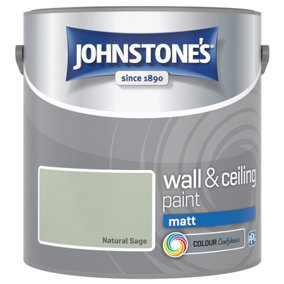 Johnstone's Wall & Ceiling Natural Sage Matt 2.5L Paint