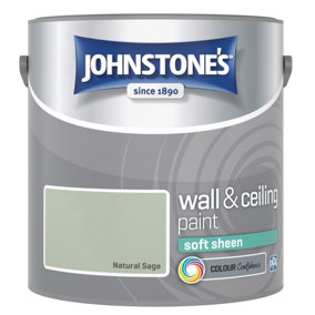 Johnstone's Wall & Ceiling Natural Sage Soft Sheen Paint 2.5L