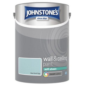 Johnstone's Wall & Ceiling New Duck Egg Soft Sheen Paint - 5L