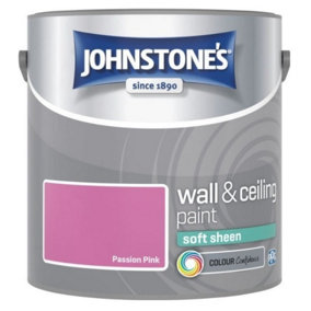 Johnstone's Wall & Ceiling Passion Pink Soft Sheen Paint 2.5L