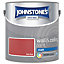 Johnstone's Wall & Ceiling Rich Red Matt Paint - 2.5L