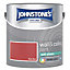Johnstone's Wall & Ceiling Rich Red Soft Sheen Paint - 2.5L