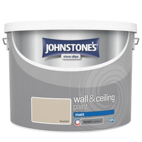 Johnstone's Wall & Ceiling Seashell Matt Paint - 10L