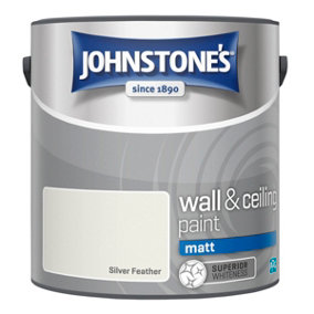 Johnstone's Wall & Ceiling Silver Feather Matt 2.5L Paint