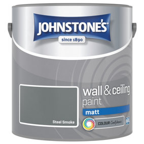 Johnstone's Wall & Ceiling Steel Smoke Matt 2.5L Paint