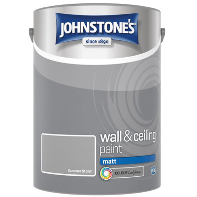 Buy Johnstone's Wall & Ceiling Summer Storm Matt Paint 5L DIY at B&Q