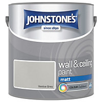 Johnstone's Wall & Ceiling Venice Grey Matt 2.5L Paint