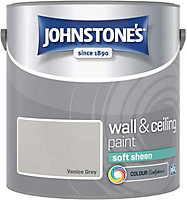 Johnstone's Wall & Ceiling Venice Grey Soft Sheen Paint 2.5L