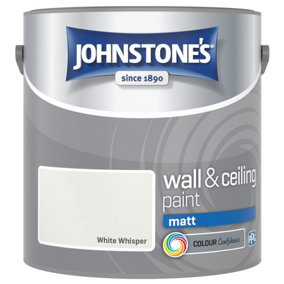 Johnstone's Wall & Ceiling White Whisper Matt 2.5L Paint