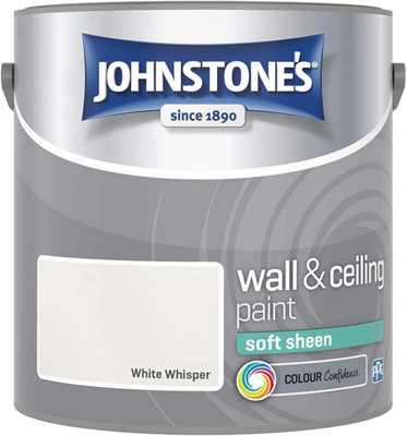 Johnstone's Wall & Ceiling White Whisper Soft Sheen Paint 2.5L