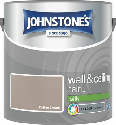 Johnstone's Wall & Ceilings Coffee Cream Silk Paint - 2.5L