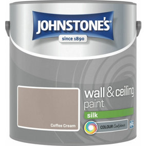 Johnstone's Wall & Ceilings Coffee Cream Silk Paint - 2.5L