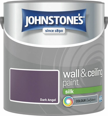 Johnstone's Wall & Ceilings Dark Angel Silk Paint - 2.5L