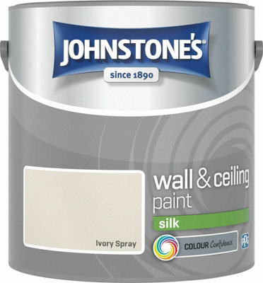 Johnstone's Wall & Ceilings Ivory Spray Silk Paint 2.5L