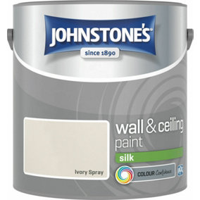 Johnstone's Wall & Ceilings Ivory Spray Silk Paint 2.5L
