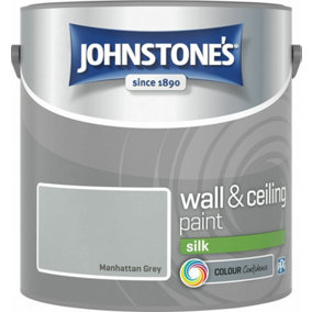 Johnstone's Wall & Ceilings Manhattan Grey Silk Paint - 2.5L