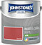 Johnstone's Wall & Ceilings Rich Red Silk Paint - 2.5L