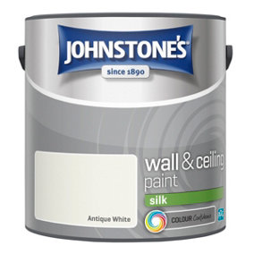 Johnstone's Wall & Ceilings Silk Antique White Paint 2.5L