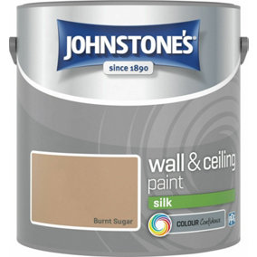 Johnstone's Wall & Ceilings Silk Burnt Sugar Paint 2.5L
