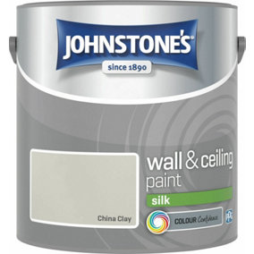 Johnstone's Wall & Ceilings Silk China Clay Paint 2.5L
