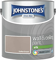 Johnstone's Wall & Ceilings Silk Coffee Cream Paint 2.5L