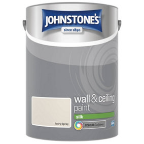 Johnstone's Wall & Ceilings Silk Ivory Spray Paint 5L