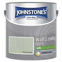 Johnstone's Wall & Ceilings Silk Natural Sage Paint 2.5L