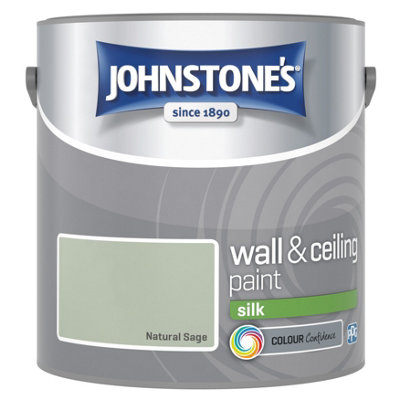 Johnstone's Wall & Ceilings Silk Natural Sage Paint 2.5L