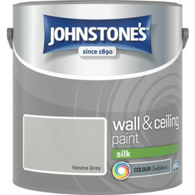 Johnstone's Wall & Ceilings Silk Venice Grey Paint 2.5L