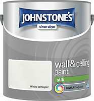 Johnstone's Wall & Ceilings Silk White Whisper Paint 2.5L
