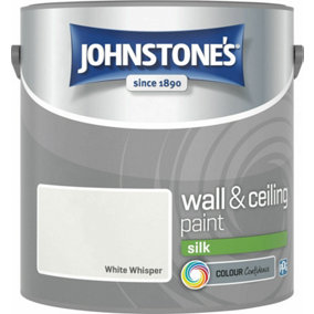 Johnstone's Wall & Ceilings Silk White Whisper Paint 2.5L