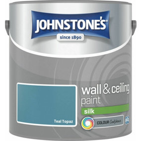 Johnstone's Wall & Ceilings Teal Topaz Silk Paint - 2.5L