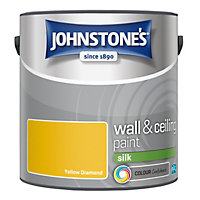 Johnstone's Wall & Ceilings Yellow Diamond Silk Paint - 2.5L