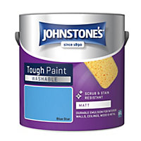 Johnstone's Washable Matt Tough Paint Blue Star - 2.5L