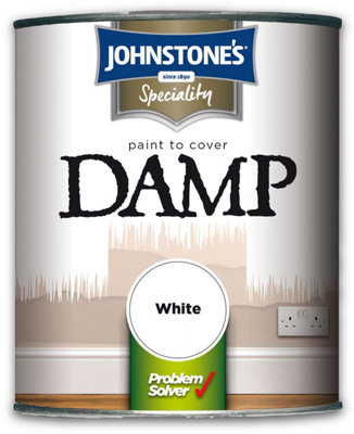 Johnstones Damp Proof White Paint 2.5L DIY at B&Q