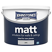 Johnstones Grey Matt Emulsion Wall & Ceiling Paint 10L