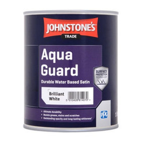 Johnstones Trade Aquaguard Satin Brilliant White 1L
