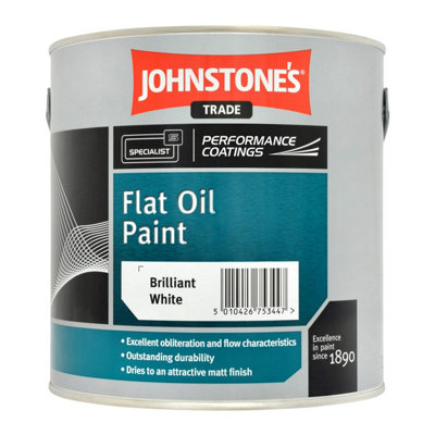 Johnstones Trade Flat Oil White 2.5L