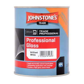 Johnstones Trade Professional Gloss Brilliant White 1L
