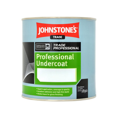 Johnstones Trade Professional Undercoat Dark Grey 1L DIY at B&Q