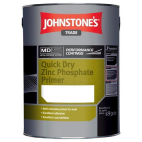 Johnstones Trade Quick Dry Zinc Phosphate Primer Red Oxide 5L