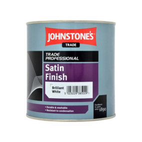 Johnstones Trade Satin Finish Brilliant White 1L