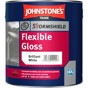 Johnstones Trade Stormshield Flexible Gloss Brilliant White 2.5L