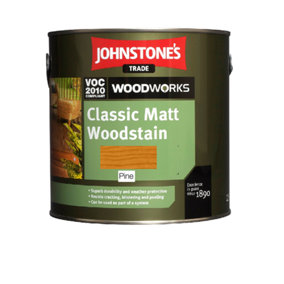 Johnstones Trade Woodworks Classic Matt Woodstain Pine 2.5L