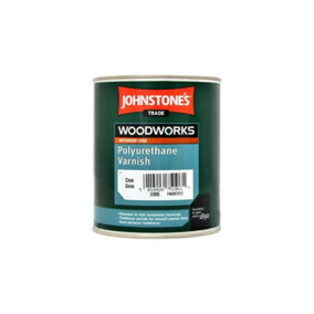 Johnstones Trade Woodworks Polyurethane Varnish Clear Gloss 750ml
