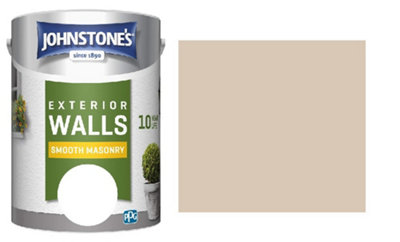 Johnstones Weatherguard Smooth Masonry Paint - 5 Litre - Sandstone