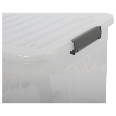 Jolie Max 72L Storage Boxes with Lid & Wheels. Stackable & Nestable ...